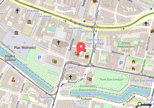 mapa lokalizacji Hotel Traffic Wrocław