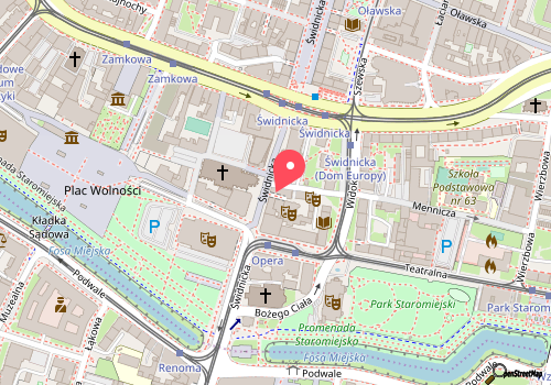 mapa lokalizacji wydarzenia Mayday – Teatr Polski we Wrocławiu