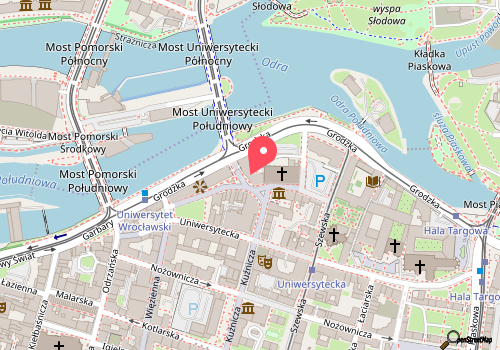 mapa lokalizacji Muzeum Uniwersytetu Wrocławskiego