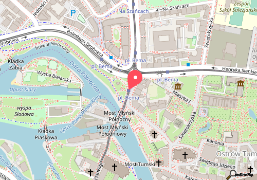 mapa lokalizacji Googler