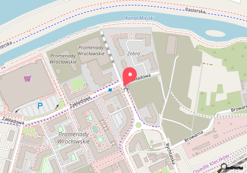 mapa lokalizacji Krasnale Promenad Wrocławskich